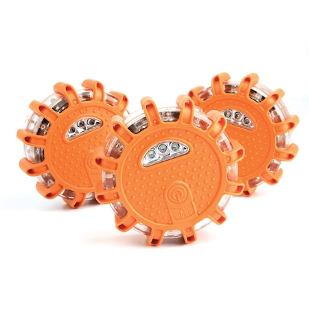 Wagan Tech F.R.E.D. Light Flashing Roadside Emergency Disk, Pack/3 2639-3